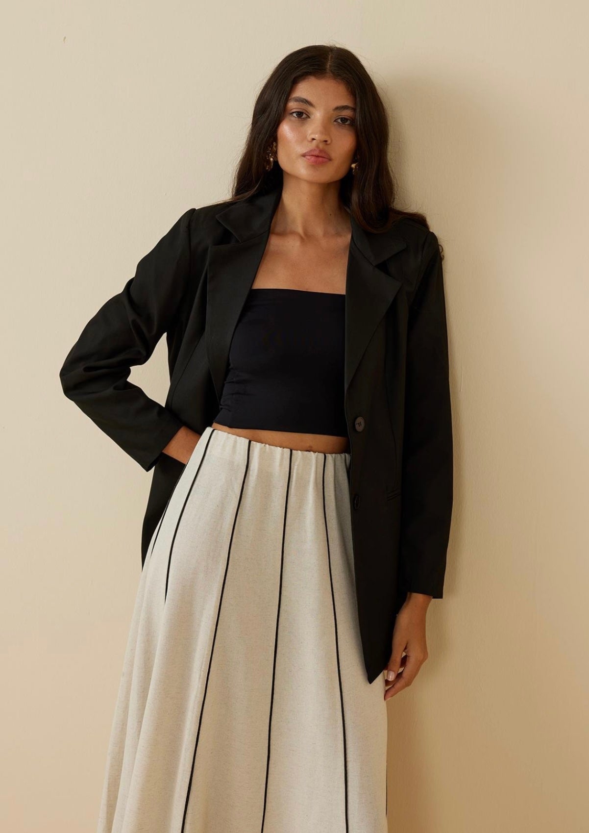 Linnen Maxi Rok