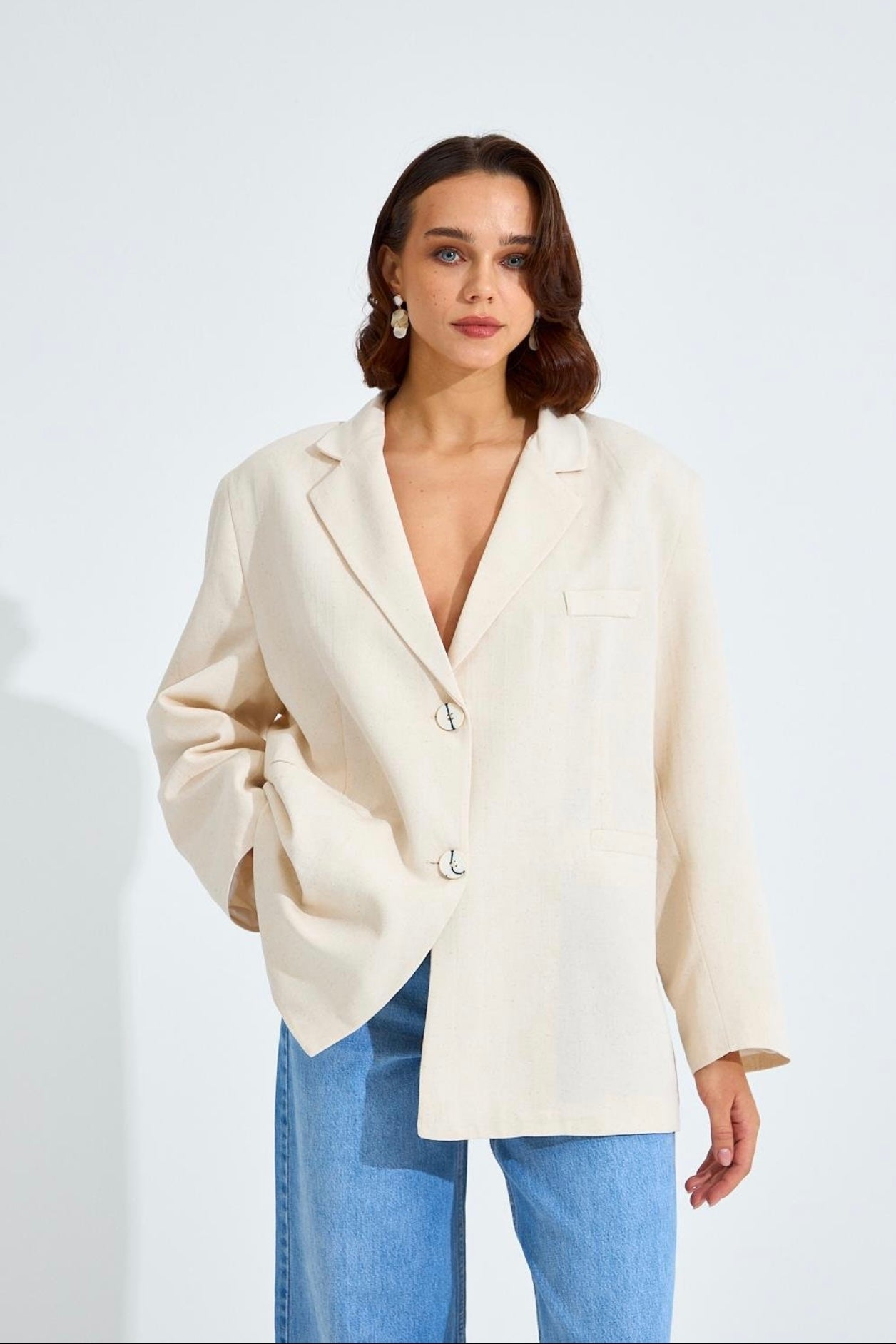 Oversized Linnen Blazer