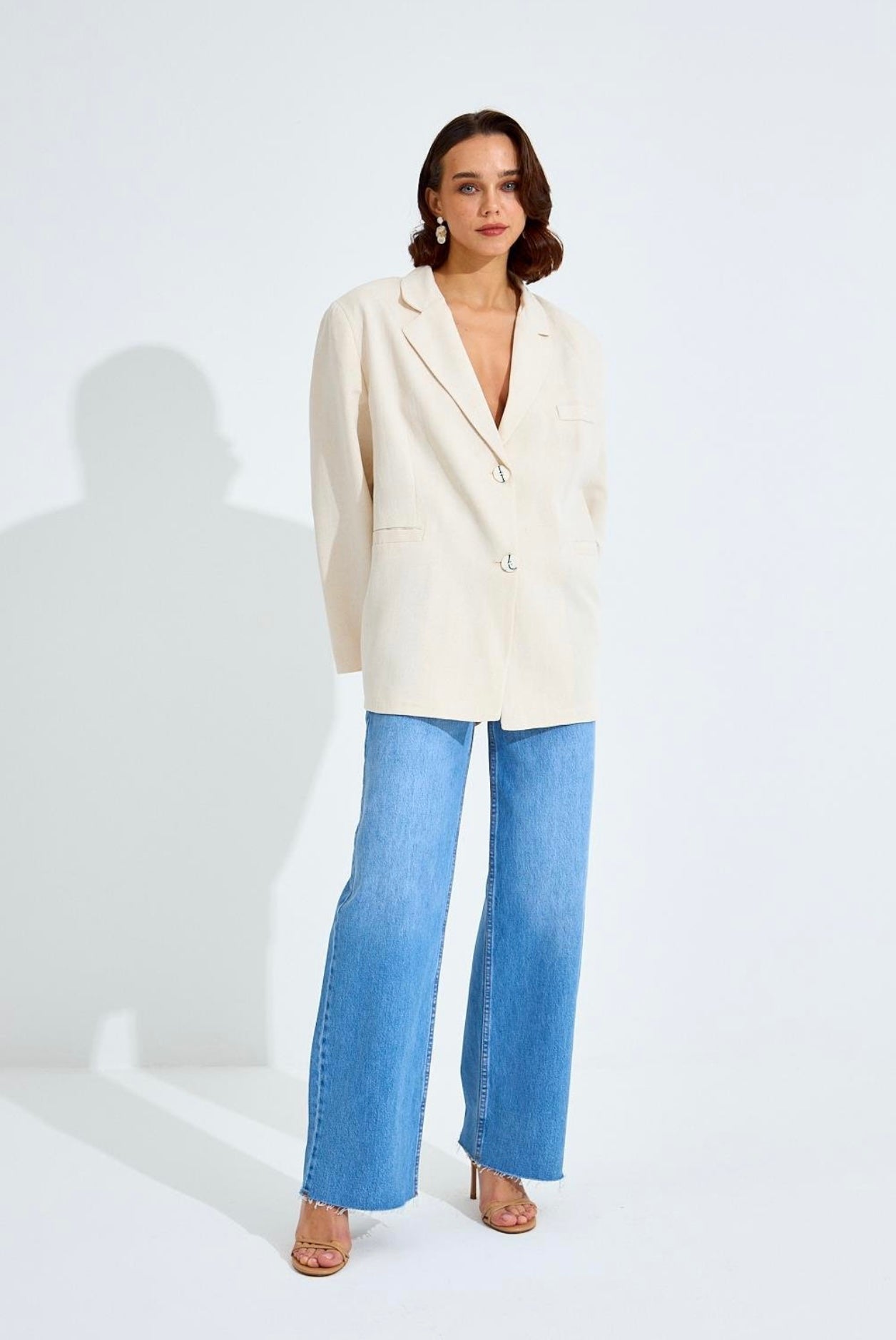 Oversized Linnen Blazer
