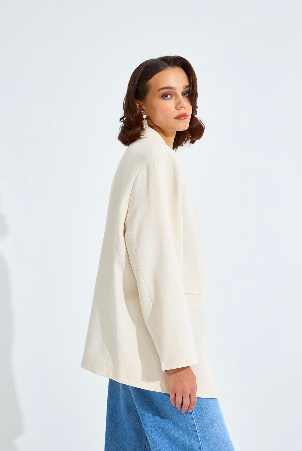 Oversized Linnen Blazer
