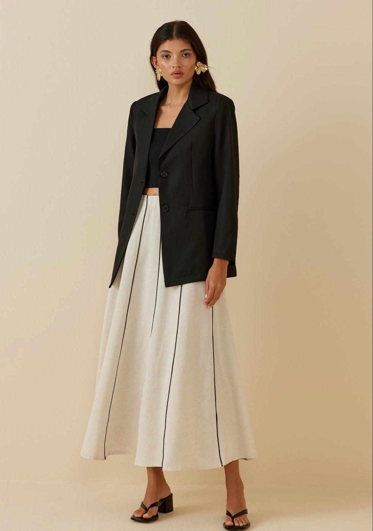 Linnen Maxi Rok