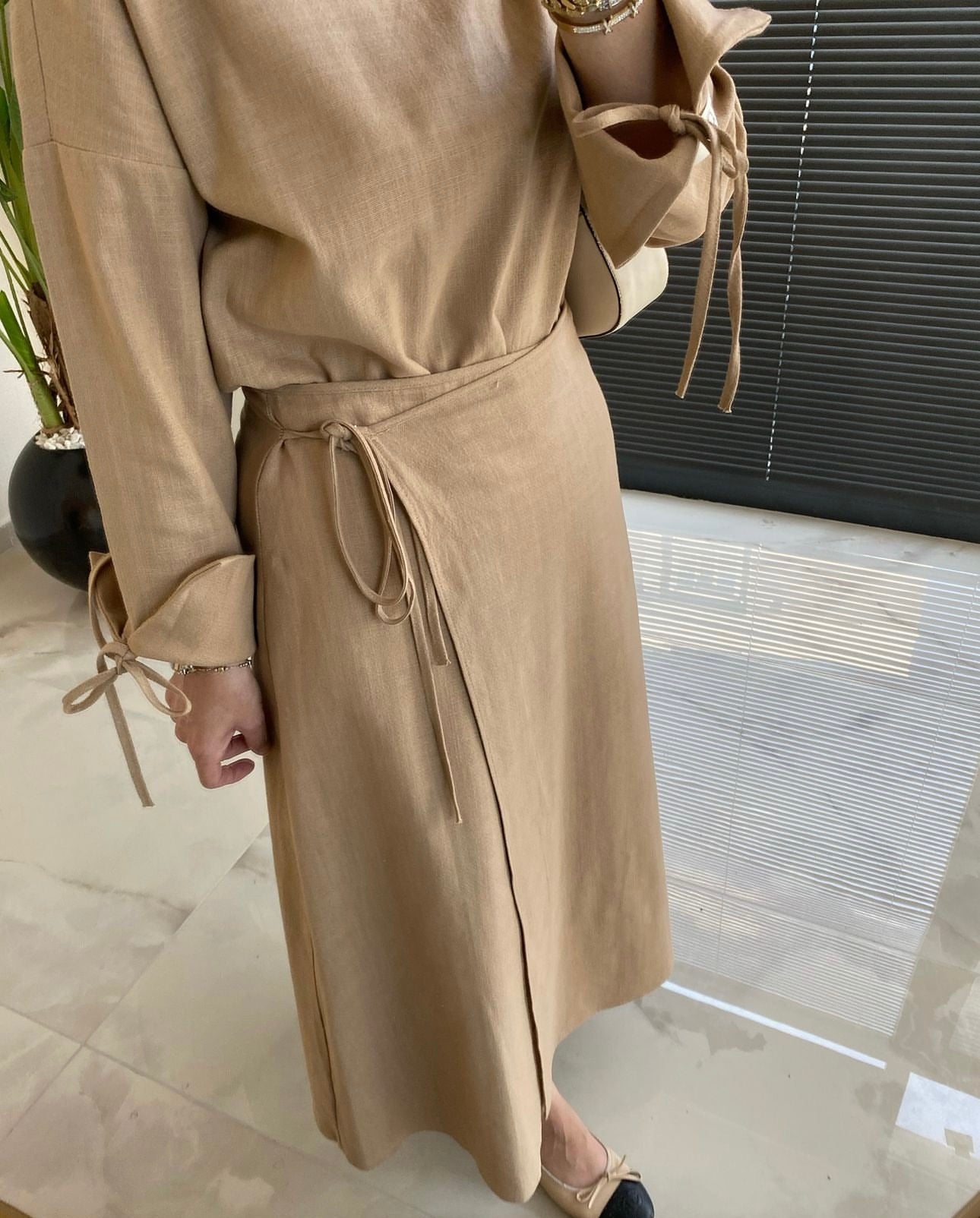 Anvelop Skirt Co-Ord Camel