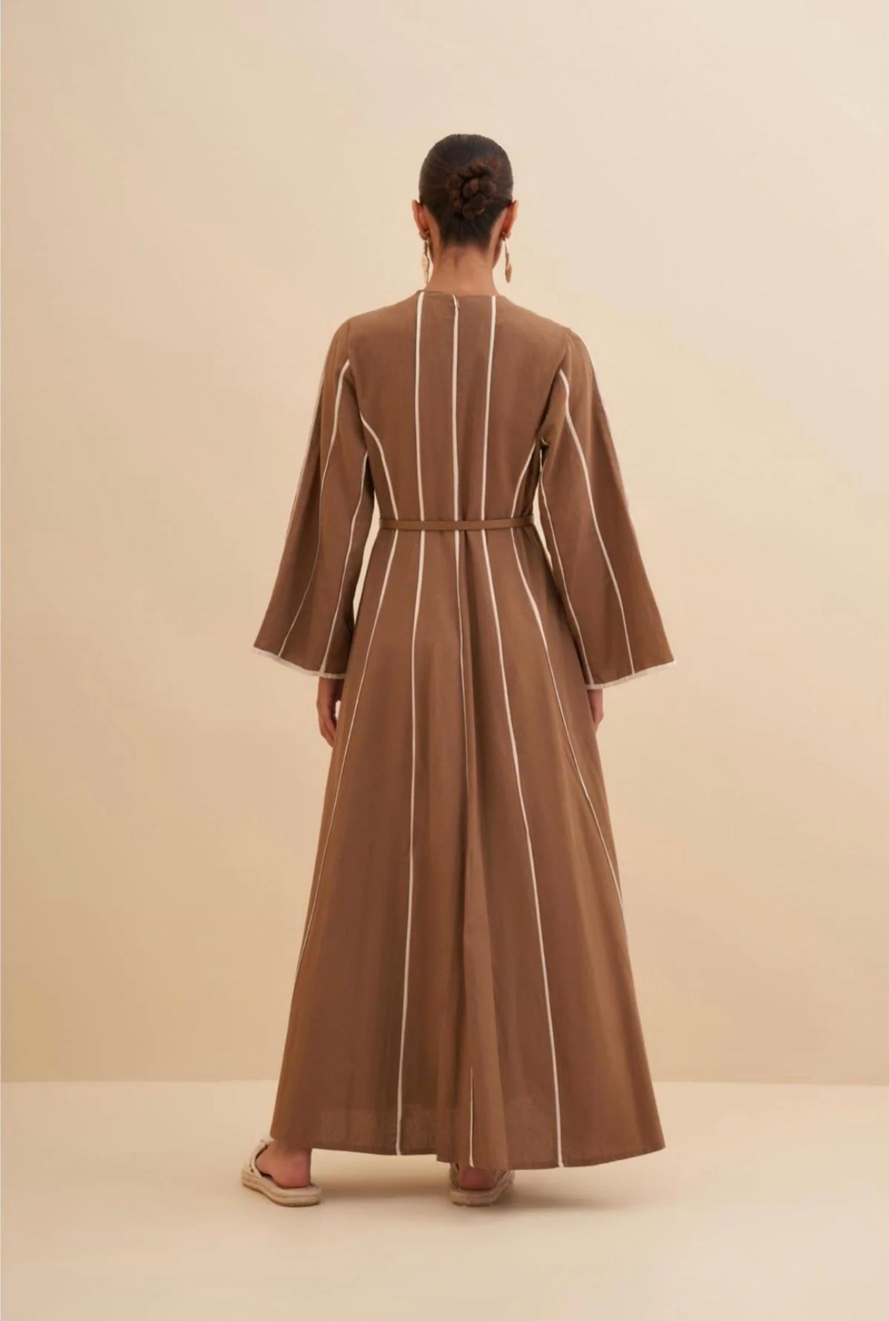 Eclipse Linen Dress Cognac