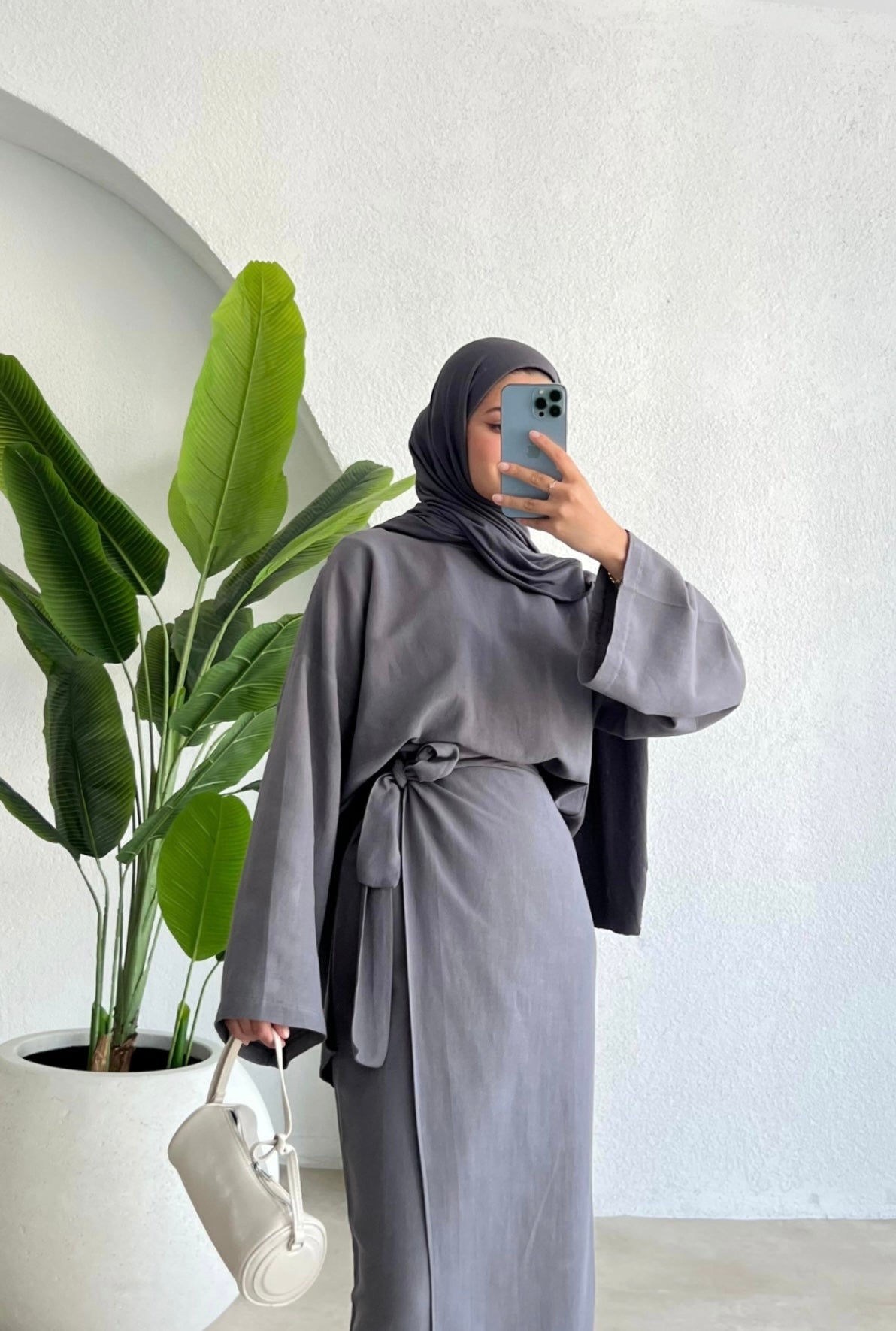 Linen Wrap Skirt Co-Ord Set