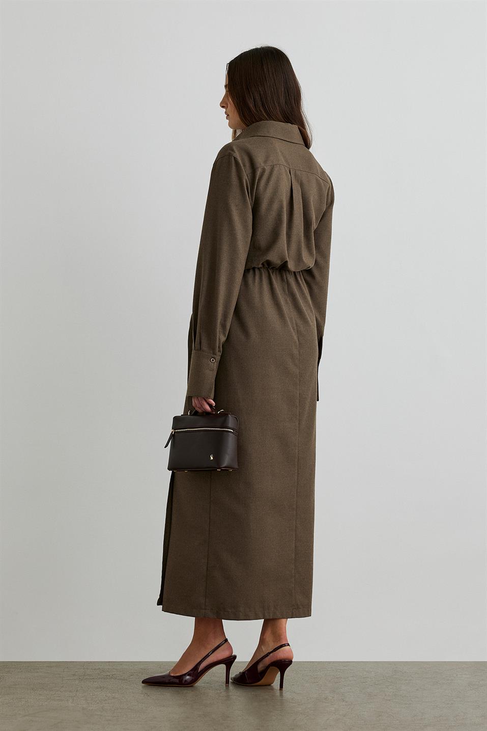 Goldie Anvelop Dress Brown