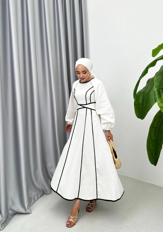 Linen Dress Ecru