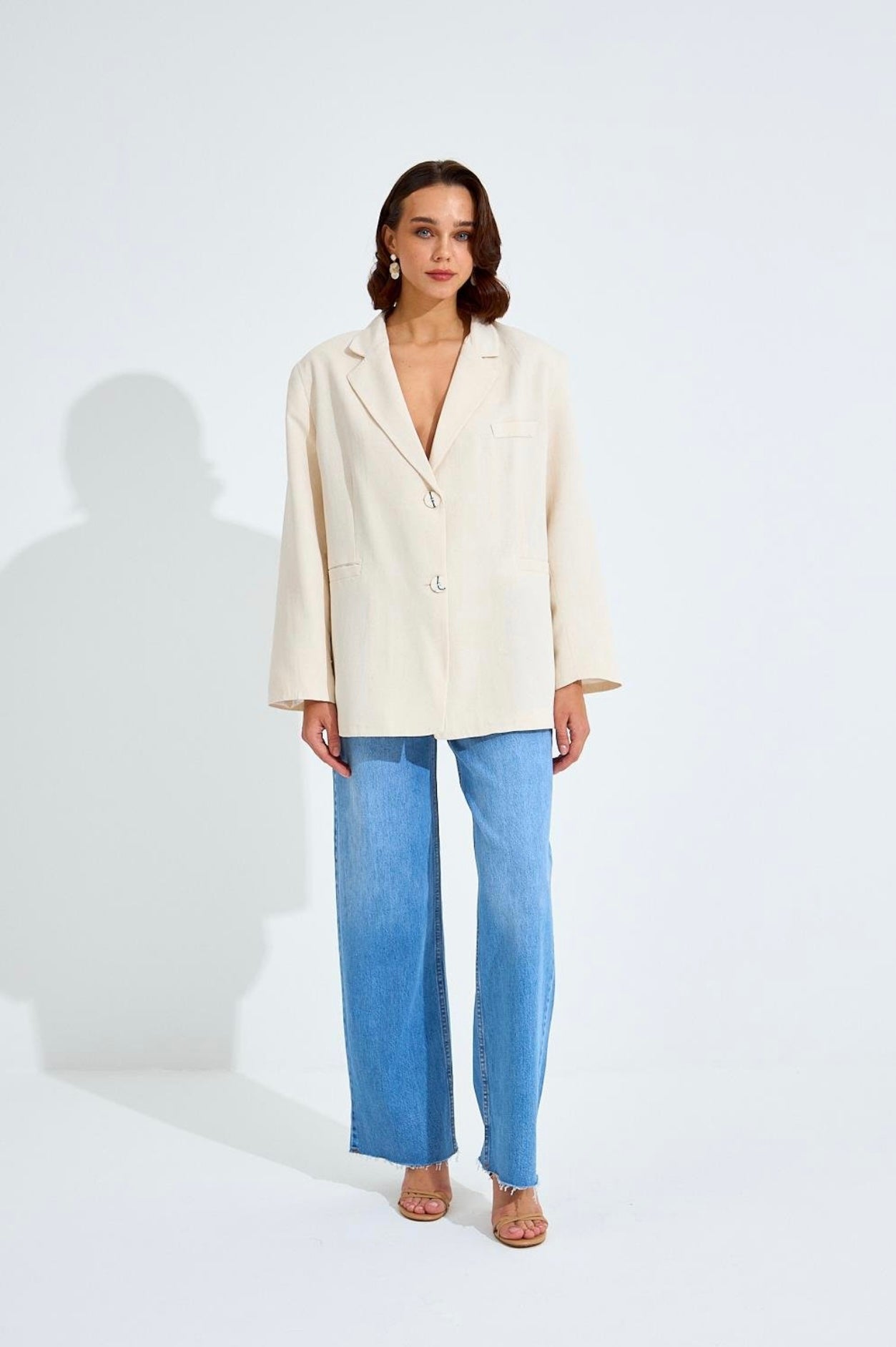 Oversized Linnen Blazer