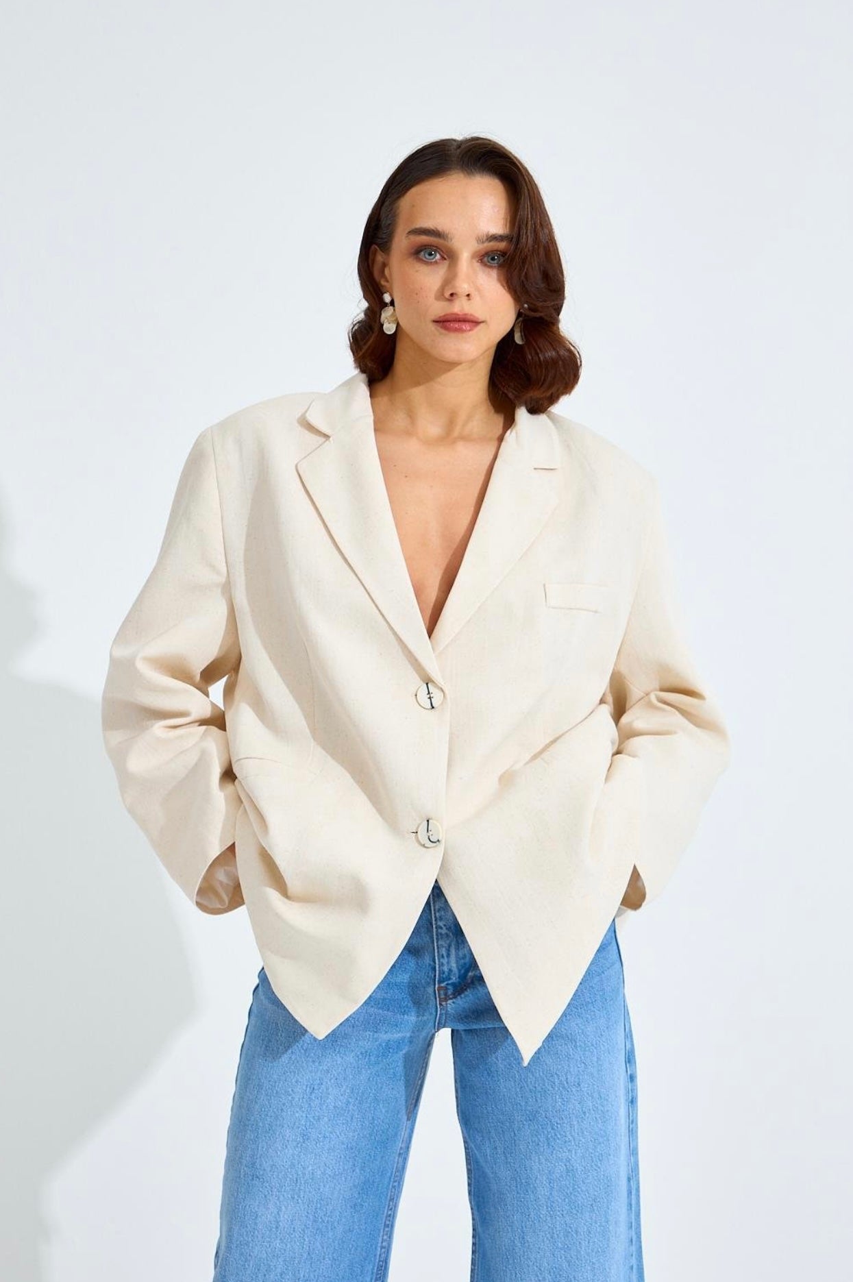 Oversized Linnen Blazer