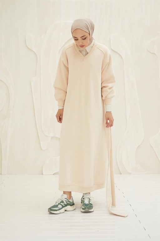 Mera Maxi Sweatdress Stone