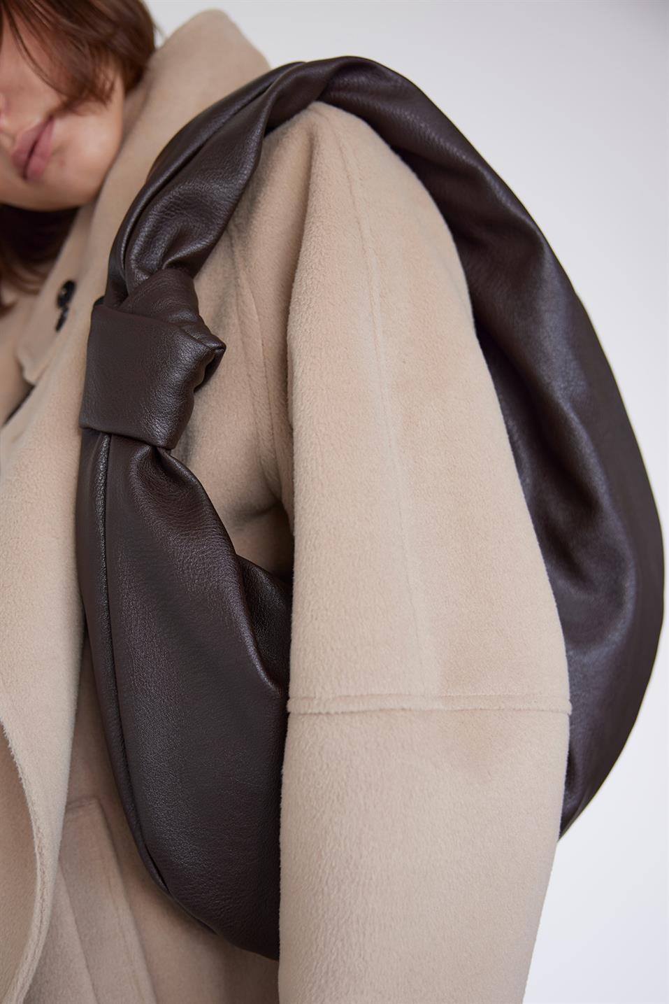 XL Schüsseltasche Dunkelbraun