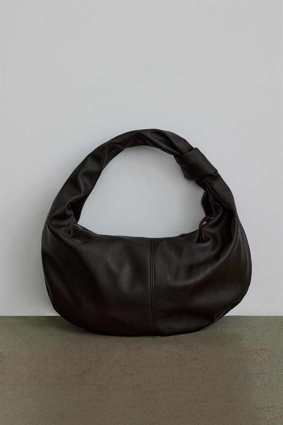 XL Schüsseltasche Dunkelbraun
