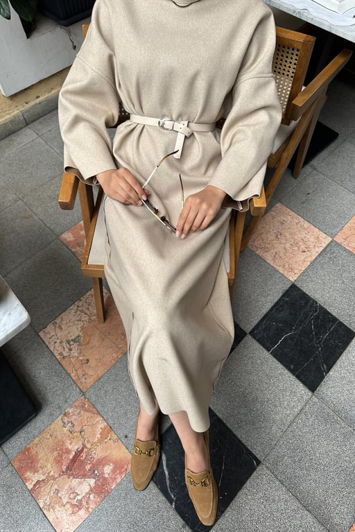 Velvet Maxi Dress Stone