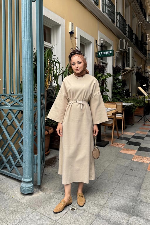 Velvet Maxi Dress Stone