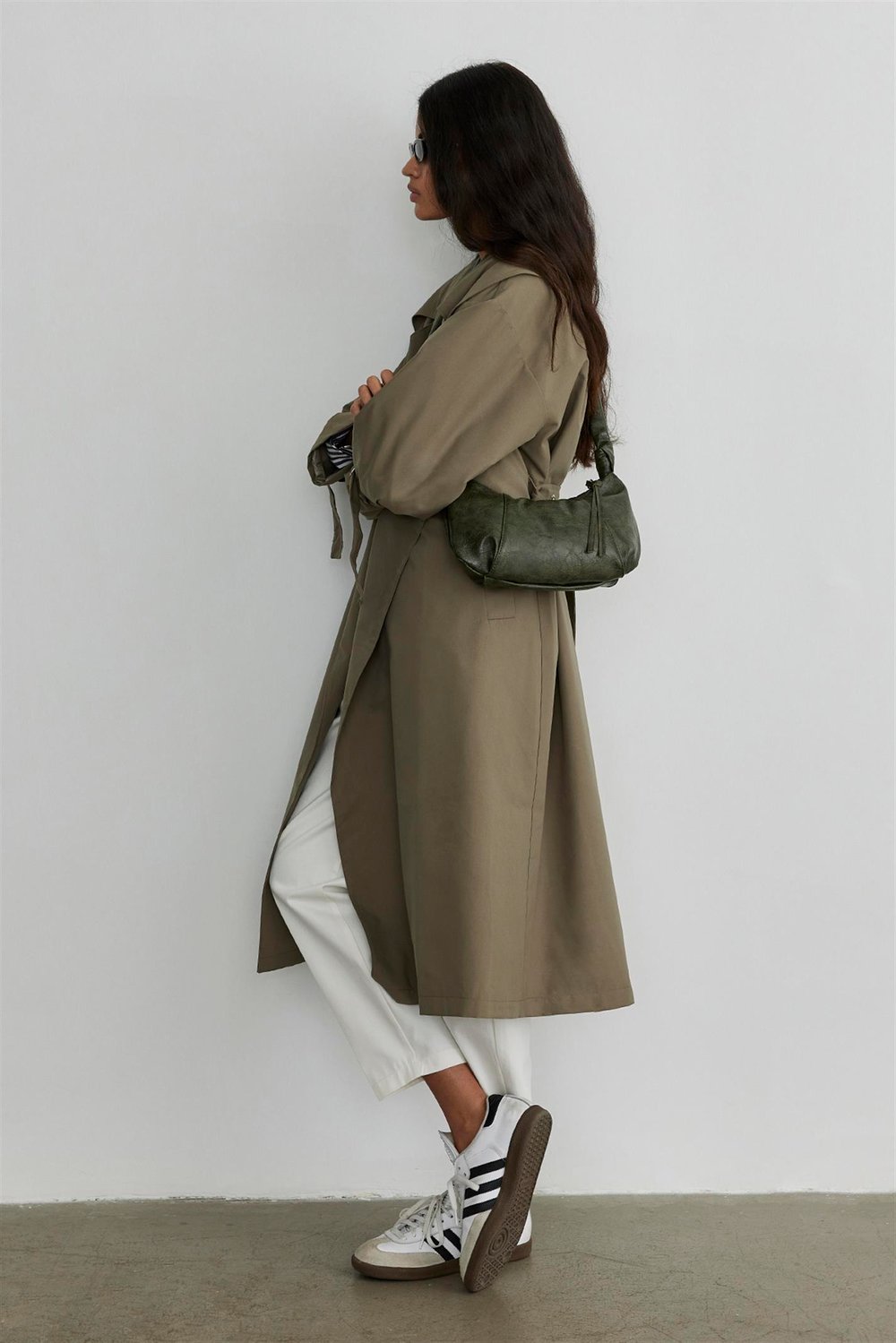 Khaki Oversized Trench Coat